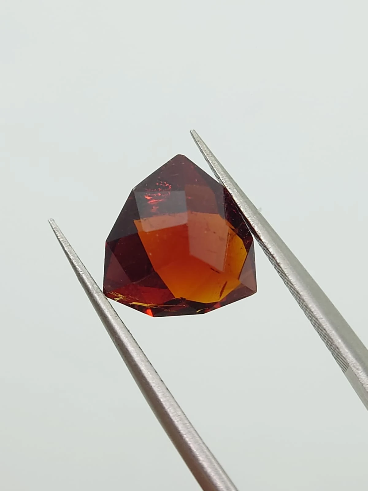 4.44ct Spessartite Garnet Trilliant Cut From Nigeria — view 1